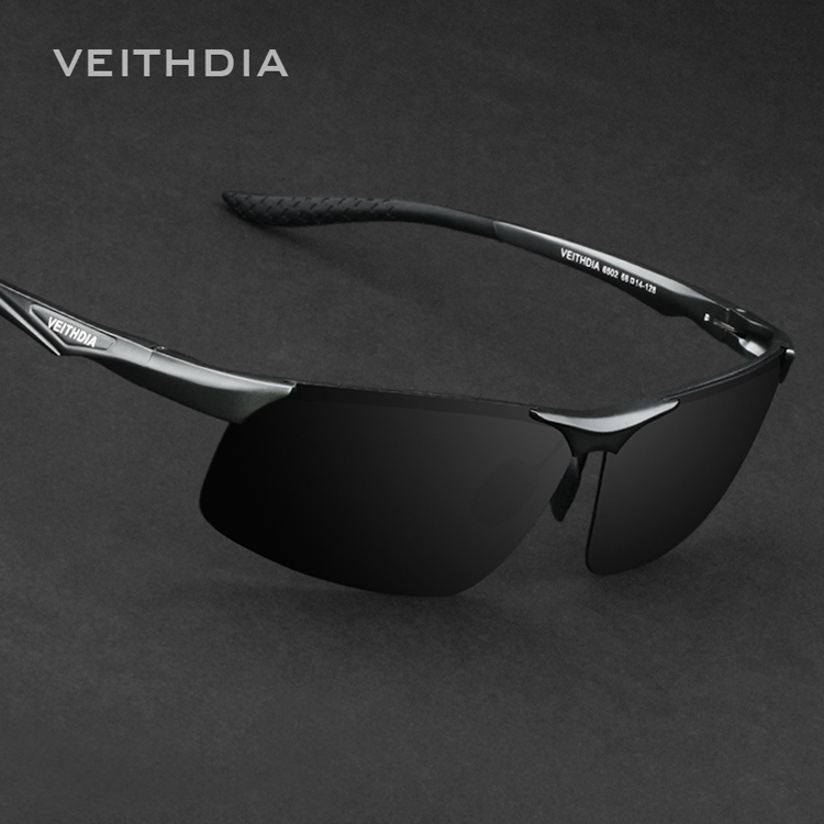 VEITHDIA and BOX Aluminum Magnesium Polarized Sunglasses Men oculos masculino Sports Sun glasses Mirror Male Eyewear