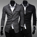 2016Contracted bump color collar Chinese tunic suit foreign trade leisure men s suit jacket joker