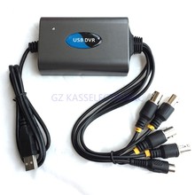 2015 new 4 ch usb video capture card, real-time D1 H.264 windows7 32bit ,Free shipping