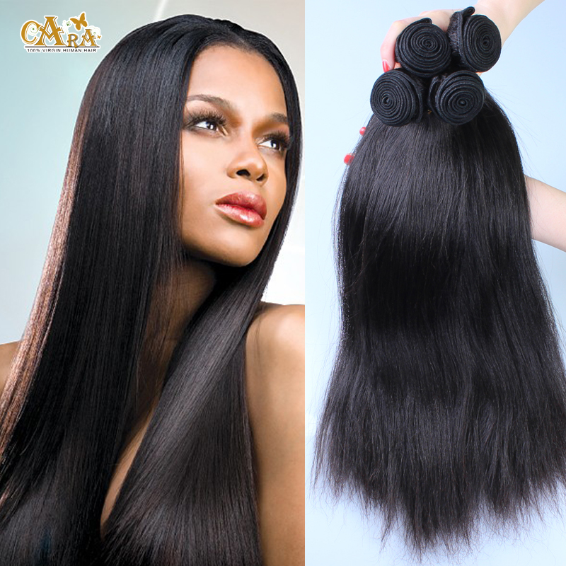 Mongolian Virgin Hair Yaki Straight Hair Weave 3 Bundles 6A Coarse Italian Yaki Human Hair Extensions Rosa Hair Products