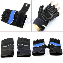 Weight Lifting Gym Gloves Training Fitness Wrist Wrap Workout Exercise Sport New