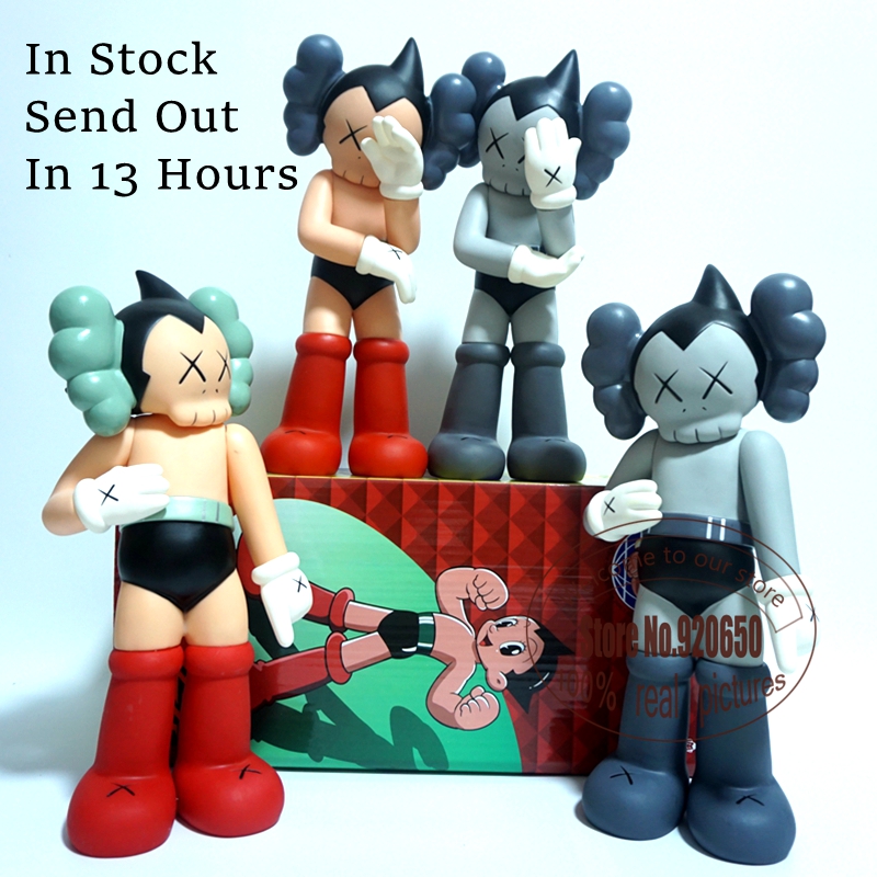 15inch New version of Original Fake kaws Astro Boy Peter Pan doll with colorful box medicom toy