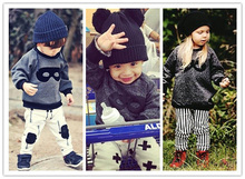 BeauLoves Beau Loves girl hoodies mask hoodie boys kids Long Sleeve Cotton children Cloth O Neck