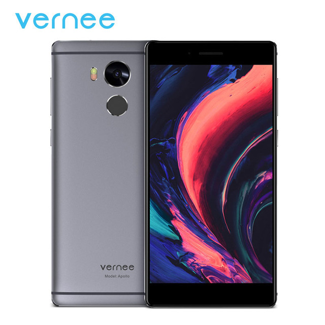 Vernee Apollo Mobile Phone Helio X25 Deca-Core 5.5" 2K Display 21.0MP Cell phones 4G RAM 64G ROM 4G Lte VR Android6.0 Smartphone