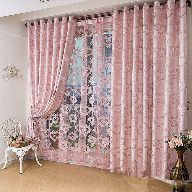 Modern minimalist style living room bedroom den curtain fabric custom curtain finished Specials
