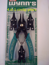 4 – en-1 mm circulares alicates de acero inoxidable negro para holding circlip alta calidad