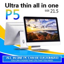 Hot on saledesktop computer P5 21.5 4G ram 500gb ssd core i5 3250 quad core network computer android all-in-one pc touch screen