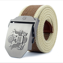 No discount 2015 New Adjustable Length Men Belt Thickened Canvas Eagle Logo Belt High