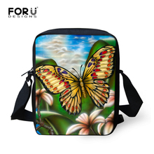 High Quality Women Messenger Bags Mini Butterfly Printing Shoulder Handbag Girls Crossbody Bag Casual Female Messenger-Bag Mujer