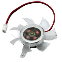 20PCS FREE SHIPPING Cooling Fan Cooler Heatsink long feet for PC Computer Video Graphics Accelerator Card VGA 50mm 2pin #FS023
