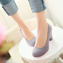 New 2016 spring women shoes pumps platform thick high heels shoes woman tenis feminino red bottom ladies party shoes size 34-43