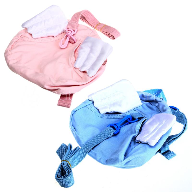 Baby Toddler Walking Safety Harness Rein Bag Strap Pink