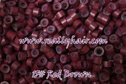 1000pcs bottle silicon lined Micro Links Rings Beads font b Hair b font Feather font b