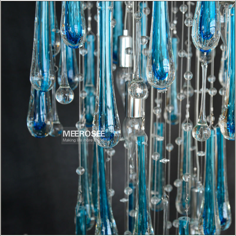 2214-600 large blue chandelier Modern crystal chandelier room ceiling light lamp (3)
