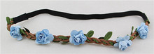 2015 Hot Sale New Fashion Womens Bohemia Beach Flower Hair Bands Headband Hair Accessory 15 Colors