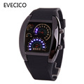 Multifunctional character table LED car lovers watch gift belt watch electronic current digital watch