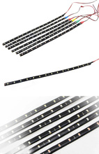 15LED 30cm waterproof LED Strip 3528 12V DC SMD High Power Flexible LED Car Strips white