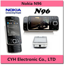 Original Nokia N96 Mobile Phone 3G WiFi GPS Unlocked Refurbished cell phone 16GB Internal have Russian keyboard..