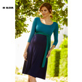 Valentine Gift Maternity Clothes Maternity Dress Elegant Evening Party Dresses For Pregnancy Blue Skirt Office Lady