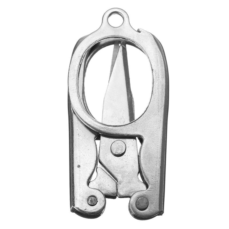 Description Picture 3 of itemMini small Edc stainless steel fold scissor pocket tool utility gadget portable convenient cam hike travel first aid kit