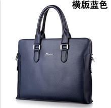 Кожа мужская briefcases2016brand мужчин ноутбука сумки синий бизнес реальные кожаные сумки свободного покроя портфели