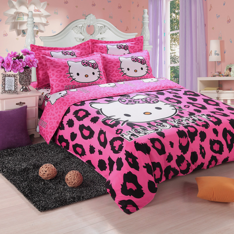 Wholesale Hello Kitty Bedding Set Children Cotton Bed Sets Hello