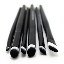 Hot 6 PCS Professional Makeup Cosmetics Brushes Eye Shadows Eyeliner Nose Smudge Brush Tool Set Kit