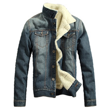 2014men’s premium brand thickening of the winter to keep warm Denim jacket/Men’s joker brief paragraph jean coat/keep warmjacket