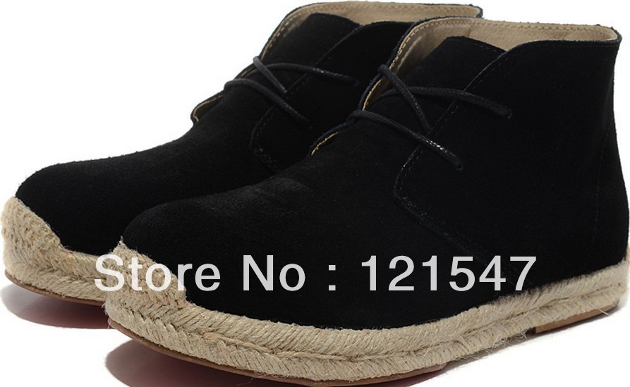 Aliexpress.com : Buy Black matte leather high end hemp shoes to ...