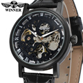 Free shipping Summer Military watch Winner WRG8028M3B1 black skeleton dial alloy case waterproof import watch