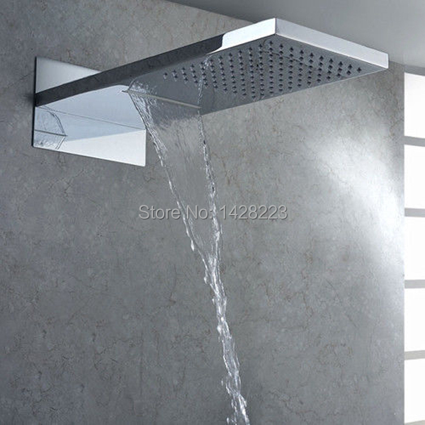 Luxury Waterfall Shower Head Dual Function
