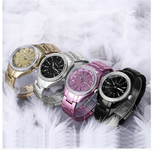 EASMAN Watch Women Purple Pink Ultralight Titanium Aluminum Quartz Watches Zircon Gems Water Resistant Wristwatches Watches