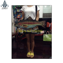 Red Trout Fish Bag Colorful Seafish Messenger Bag Creative 3D Fish Sling Bag