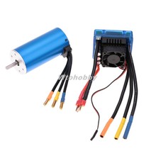 3674 2250KV 4P Sensorless Brushless Motor W/ ESC 120A for 1/8 RC Car Truck Toy Parts