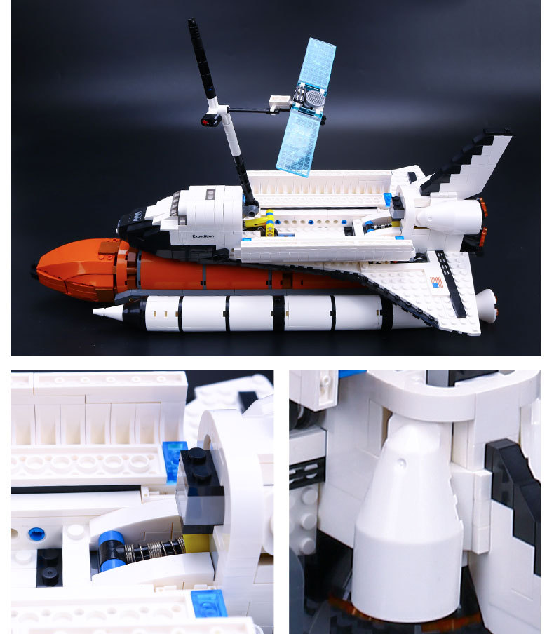 lego creator space shuttle expedition compatible 10231 lp 16014