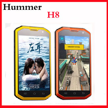 Original Hummer H8 MTK6572 Dual Core Android 4.4 Rugges Phones 5.0 Inch Screen 512MB+4GB 8.0M 3G GPS Outdoor phone Free shipping