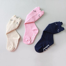 0-3T New born anti slip knee high baby girls socks boys leg warmers autumn and winter 1pairs Magic Sock