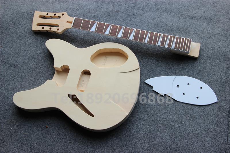 12 String unfinished diy electric guitar kit, Mahogany Body, Rosewood