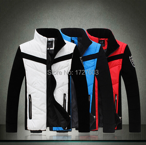 NEW 2014 Winter Men s Clothes Brand Men Down Jackets Plus Size Cotton Mens Wadded Jacket
