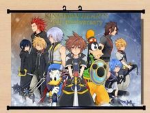 Wall Scroll Kingdom Hearts 10th Anniversary cosplay Home Decor Poster