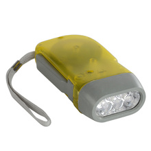 3 LED Dynamo No Battery Wind Up Flashlight Torch Light Hand Press Crank Hiking Travel Outdoor