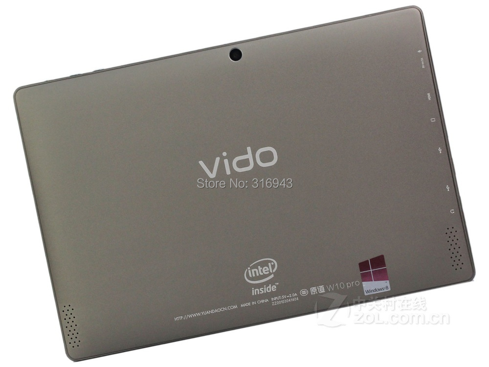 Yuandao Vido W10 pro Quad Core 10 1 inches 1280x800 64GB Windows 8 1 Intel Core