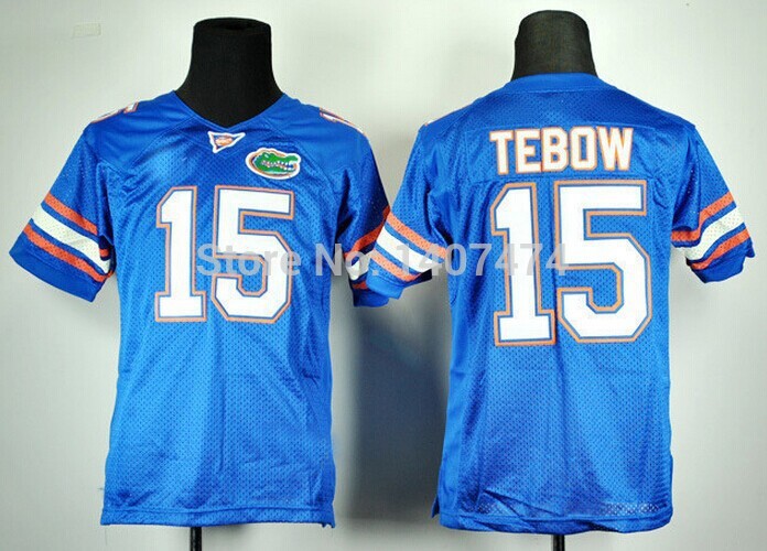 The Perfect Kids 15 Tim Tebow Florida Gators blue football youth