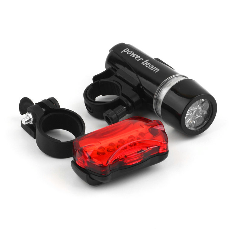 Waterproof Bike Bicycle Lights 5 LEDs Bike Bicycle Front Head Light + Safety Rear Flashlight Torch Lamp headlight accessory
