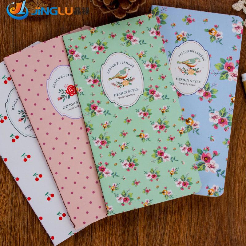 Fresh Garden Floral Candy Color Notebook Notepad Book Vintage Soft Copybook Daily Memos Journal Notebooks