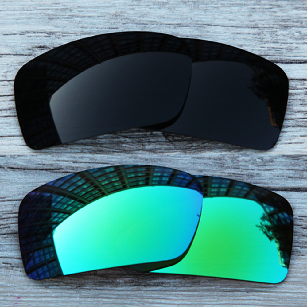 Classic Oakley Gascan Green White Frame Black Lens