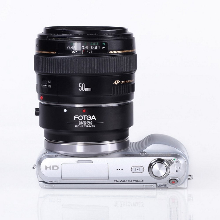 FOTGA  AF   Canon EF-S   Sony-NEX E NEX C3 3 5 5N 5R 6 7 VG10 f) VG20 f) A6000 A7 A7R
