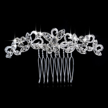 Beautiful Woman Hairwear Wedding Jewelry Brautschmuck Bride Haircomb Handmade Nice Accessories Fashion Full Crystal Leaves Combs