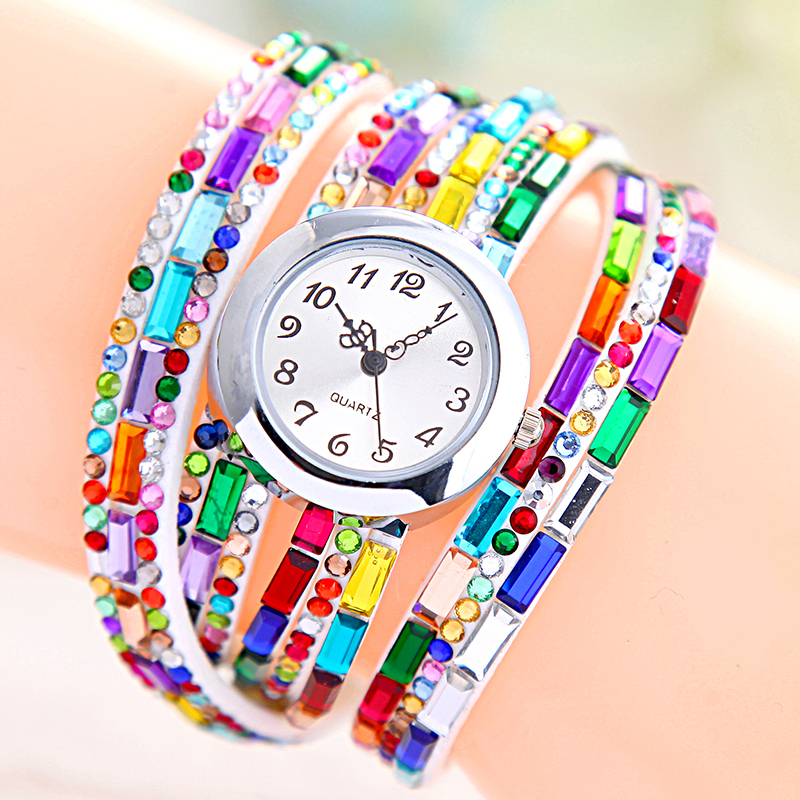 Hot Luxury Fabulous Women Quartz Watches Casual Ladies Relogios Clocks Fashion Dress Wrist Watch Diamonds Bracelet Wristwatches