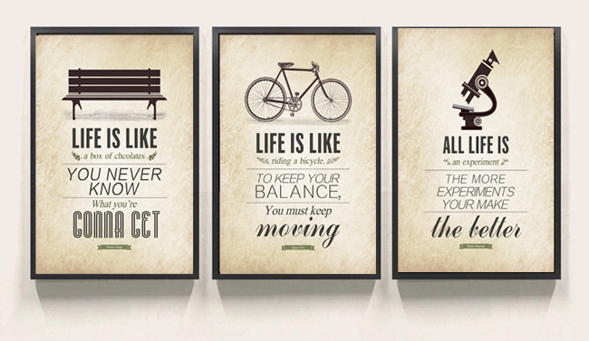 3 piece Modern Minimalist Bedroom Wall Art Black White Motivational Typography Quotes Large Poster Print Canvas